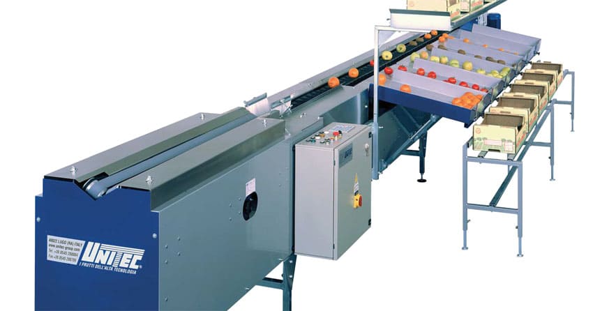 UNI_ONE© - Electronic sorting line with transport in bowls and various calibrations